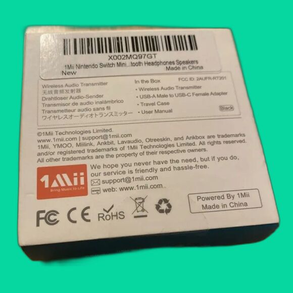 NIB FOUR x1Mii MiiLink Wireless Bluetooth Audio Transmitter PS5-Nintendo Switch - Picture 10 of 10